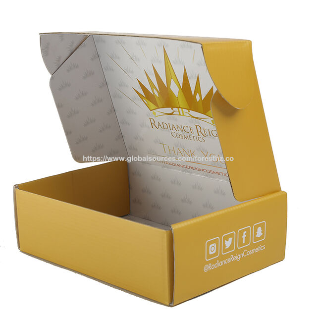 Custom Logo Color Corrugated Mailer Cardboard Paper Packaging Mailing ...