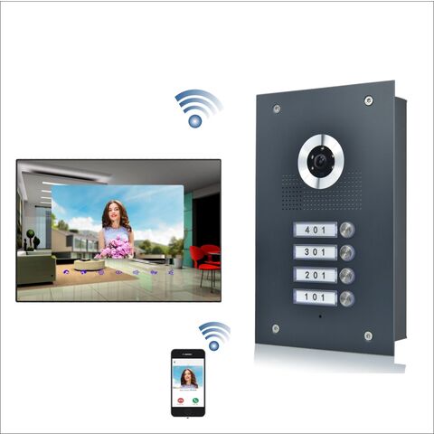 Mobile Phone Control Door Entry Wires Wifi Apartment Video