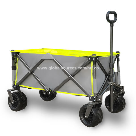 Buy China Wholesale Folding Wagon Cart Utility 4 Wheel Beach