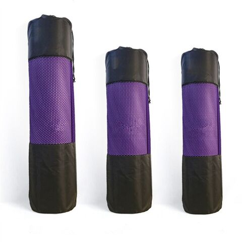 Sport Yoga Matten Taschen Pilates Tasche Übungsmatte Aufbewahrungstasche Kordelzug Träger Fitness Matte Mesh Tasche Leichtgewicht for sale at factory direct price