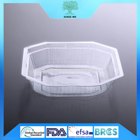 Plastic Tray Transparent Polygonal Fruit And Vegetable Tray ...