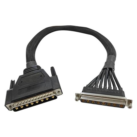 D-Sub 8w8 Stecker Buchse Lötanschluss Hochstrom 8w8 Verbinder mit Kabelbaum