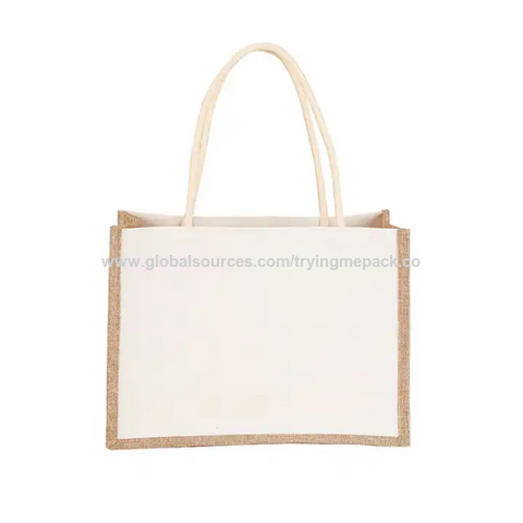 Buy Wholesale China High Quality Cotton Canvas Jute Bag Promotion