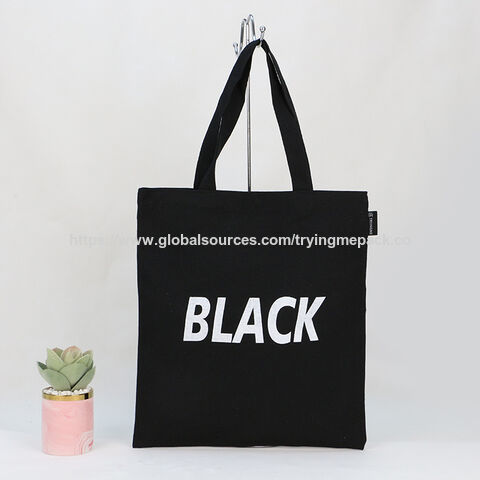 Bolsa de lona de algodón para compras con logo personalizado para promoción