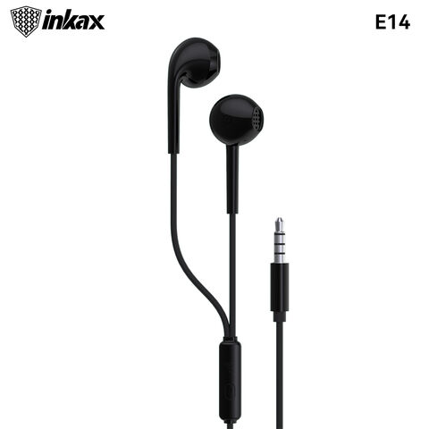 Inkax E14 3,5mm AUX Kabelgebundene Kopfhörer In-Ear HiFi Klangqualität Semi-Tiefe Geräuschreduzierung 1,2M Kabelgebundene Ohrhörer für Telefon