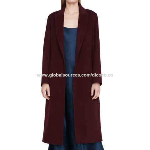 High Quality Winter Cashmere Long Coat Vintage 2023 Black Jacket Women  Solid Outwears Autumn Plus Size Warm Thicken Woolen Coats