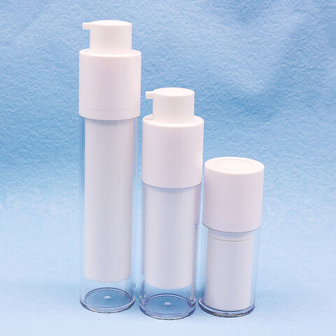 Bouteille de pulvérisation sans air blanche de 15 ml, Fabricant de  bouteilles en plastique pour emballage de produits cosmétiques