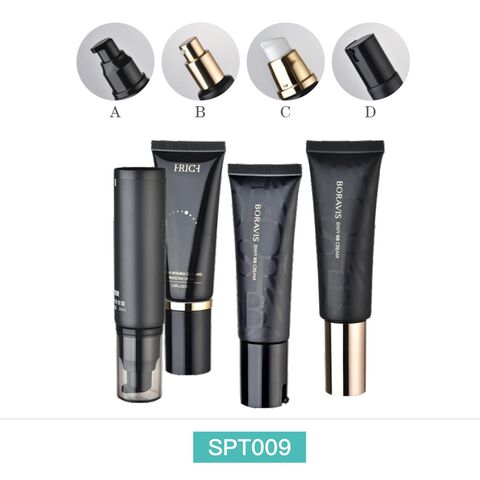 Kosmetiktube aus rundem PE-Kunststoff mit verschiedenen Pumpen für Foundation-Verpackungen for sale at factory direct price