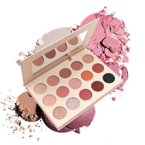 Nueva Invención Cosméticos Brillo Mate Paleta de Maquillaje Sombra de Ojos 15 Colores Paleta de Sombras Nude para Ojos al por mayor for sale at factory direct price