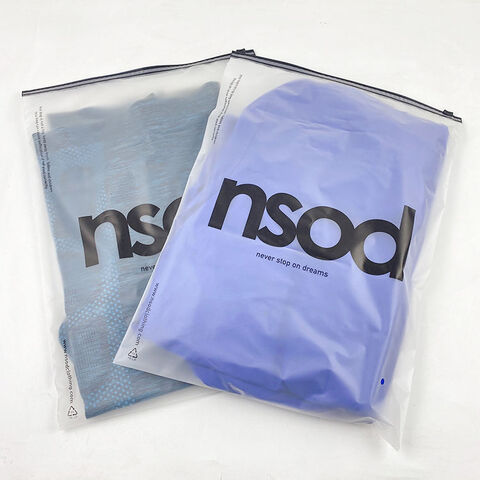 Amostra Grátis Sacos de Embalagem de Plástico Compostáveis Brancos Foscos e Opacos com Fecho Zip Personalizados para Roupas for sale at factory direct price
