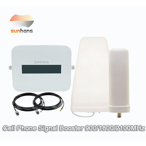 China Industrial GSM 900 WCDMA 2100 4G LTE 1800 mhz Amplificador de señal  móvil tribanda 2G 3G 4G Repetidor de señal celular fábrica y fabricantes