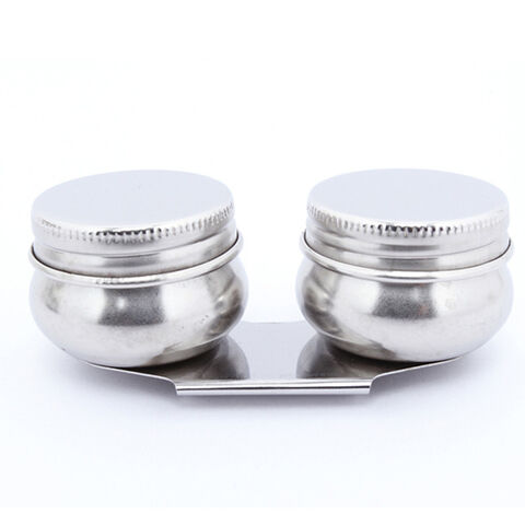 Pote de óleo para pintura a óleo em aço inoxidável e plástico com/sem tampa e suporte para pincéis, fixável em prancha - Materiais para artistas no atacado for sale at factory direct price