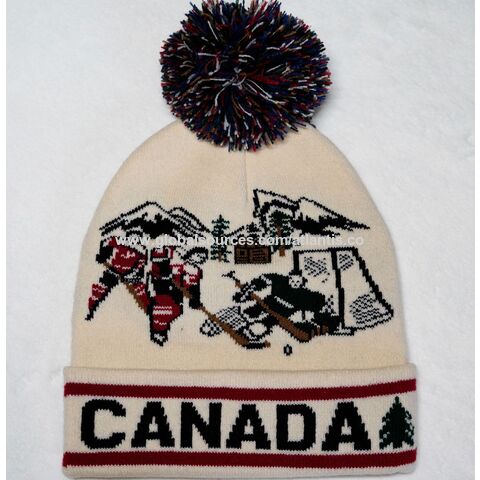 New Trend Winter Soft Angora Hat Fluffy Pom Ball Customize Knitted Women Hat with Canada winter views