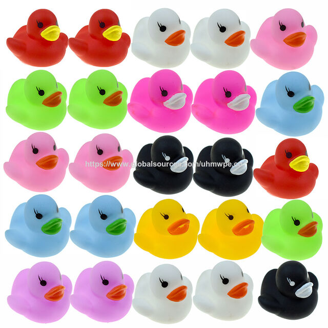 Pato de goma para bañera de bebé, juguete de vinilo, pato de goma OEM personalizado, surtido de patos flotantes a granel para niños for sale at factory direct price