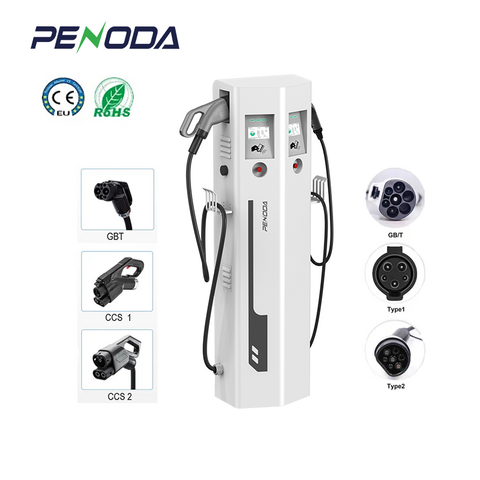 China 22KW 3Phase Double 16A Charging Guns AC EV Charger
