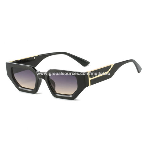 Compre Gafas De Sol Gruesas Estilo Tortuga, Rectangulares, Para