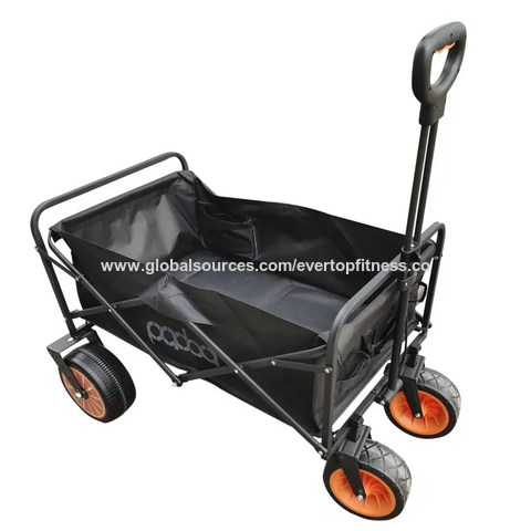 Electric Folding Wagon, Beach Cart Heavy Duty Foldable With Big