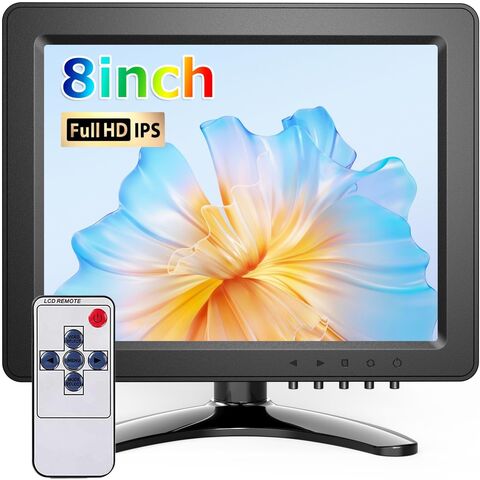 7 Inch Mini Monitor Small HDMI Potable Monitor, Security Monitor & displays  Support AV HDMI VGA USB with Built-in Dual Speaker & Remote Control for  Raspberry Pi PC CCTV DVR Car 