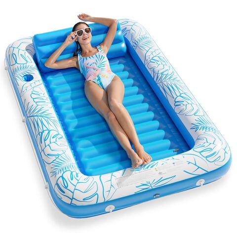 Hamac De Plage Gonflable - Chaise Longue Flottante Pour Piscine Ou Mer - Lit D'Eau Multicolore