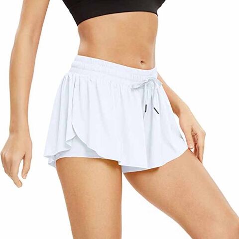Girls Athletic Flowy Shorts with Pocket 2 in 1 Butterfly Shorts for Teen  Girls Youth Running Sports Spandex Shorts : : Clothing, Shoes 