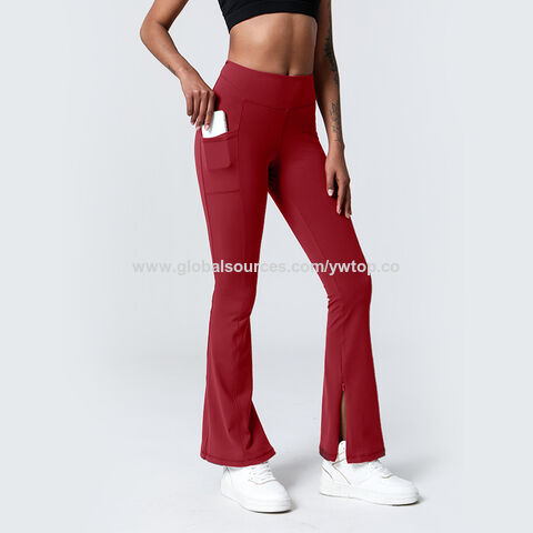 Wholesale Factory Breathable Women's High Waist Rise Butt Lift Flared Yoga  Pants No Embarrassment Line Sports Fitness Trousers Flare Leggings - China Flare  Leggings and Sports Wear price