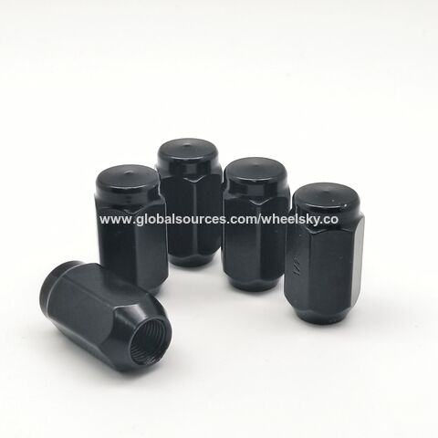 5 LOCK GORILLA FOR LEXUS SCION STOCK FACTORY WHEELS RIM MAG LUG NUT 12X1.5 BLACK