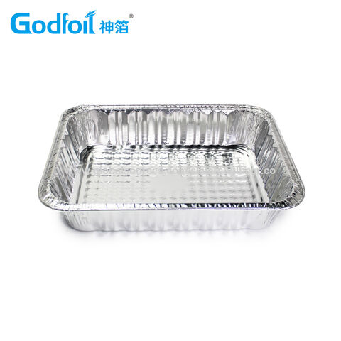 Food Grade Disposable Tin Foil Baking Pan/Trays with Lids Barbecue