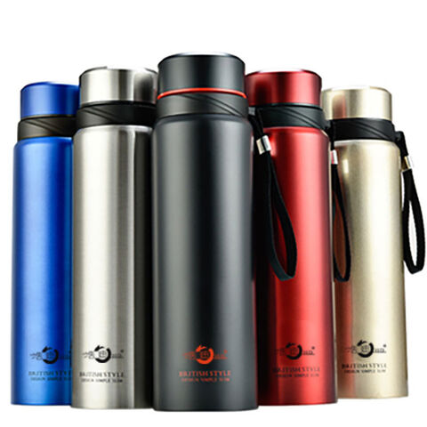 Buy Wholesale China 500ml Portable Round Handle Thermos Coffee Mug  Stainless Steel Insulated Sports Vacuum Water Bottle & Coffee Pot at USD  2.3