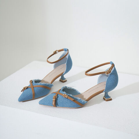 Nuevos Zapatos de Tacón de Aguja con Punta Francesa en Colores Claros para Mujer, Colección Primavera 2024 - Diseño Hueco y a la Moda