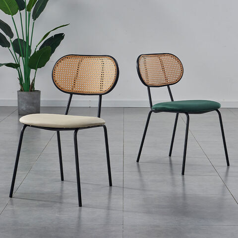 Retro rattan dining discount chairs