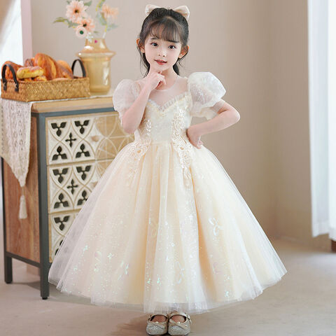 Enfants filles gaze princesse demoiselle d'honneur Pageant robe de fête d'anniversaire robe de