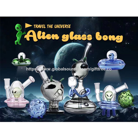 Bulk Buy China Wholesale Custom Design Bongs Alien Theme Glass Bong Dab ...