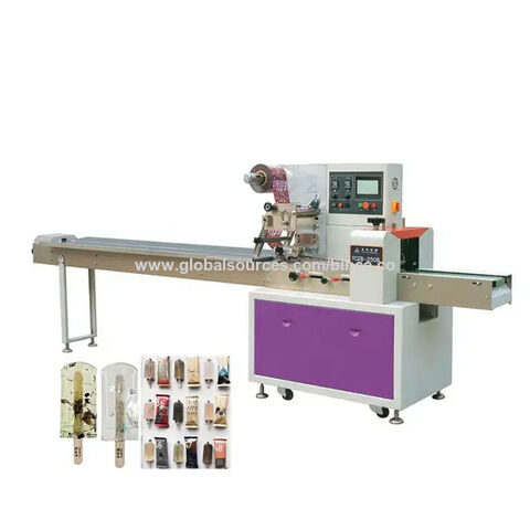 Fully Automatic Horizontal Wrapping Flow Pack Packing Machine Ice Cream ...