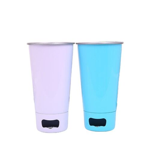 8 Jumbo Double Wall Insulated 32oz Reusable Party Plastic Cups Blue Red  Purple