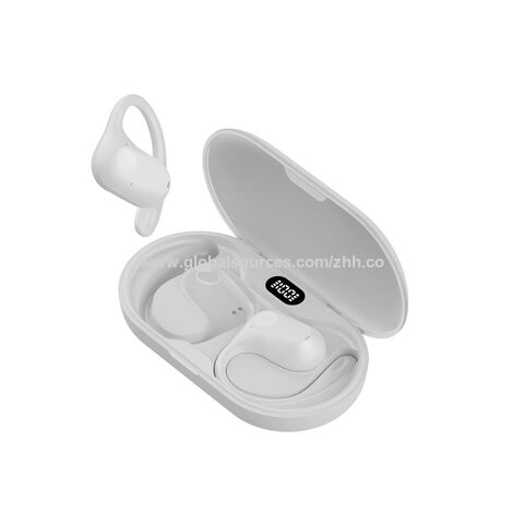 Ecouteurs Sans Fil Bluetooth avec affichage LED Blanc