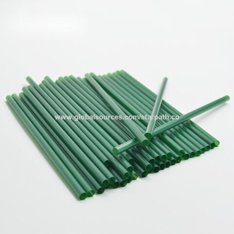 Clear Plastic Biodegradable Straws 200 Bulk Pack. Reduce Your