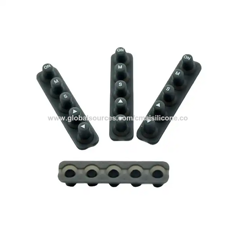 Oem Rubber Keyboard Custom Made Silk Screen Printing With Conductive ...