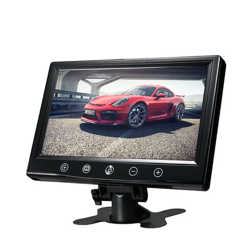 Monitor Mobil DVD Portabel Layar Warna TFT LCD 9 inci 12/24V dengan Input Aviation untuk Kamera Mundur Parkir Monitor Otomatis for sale at factory direct price