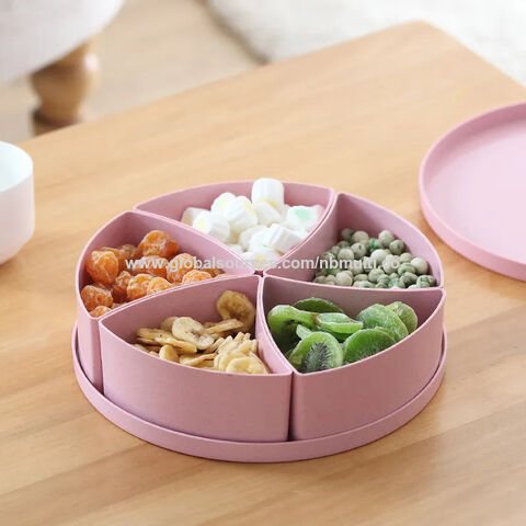 4-compartment fruit snack nuts food container storage mold