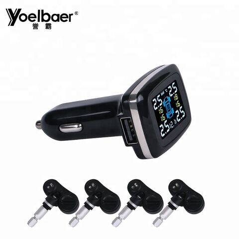 Car TPMS Solar Power Digital LCD Display USB Auto Security Alarm Tire  Pressure Sensor - China Auto Parts, Pressure Gauge