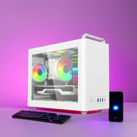 Custom Soeyi Micro Atx Computer Case Minimalist Gaming Case For
