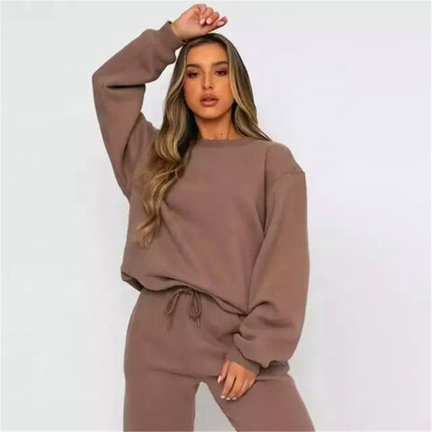 Blue Hoodie Polyester Sweatshirt For Sublimation 100% Cotton Sweatshirt  Women'S New Fall Oversized Sweatshirt And Cotton Casual Shorts Set Women