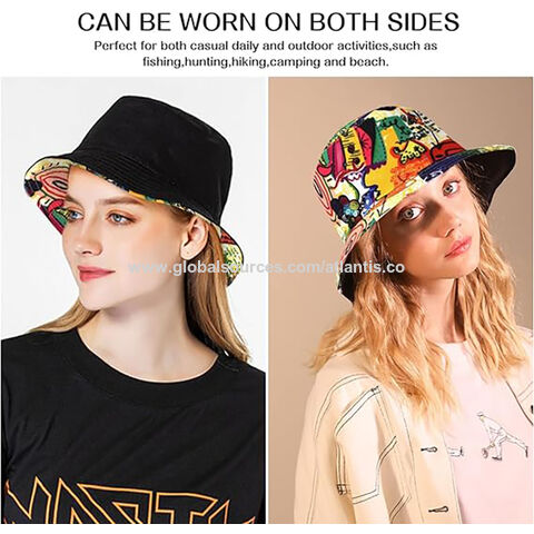 Buy Wholesale China Wholesale High Quality Reversible Bucket Hat Anti-wind  Floral Fisher Man Hat With String Bulk Stock Custom Oem Welcome & Bucket Hat  at USD 1.4