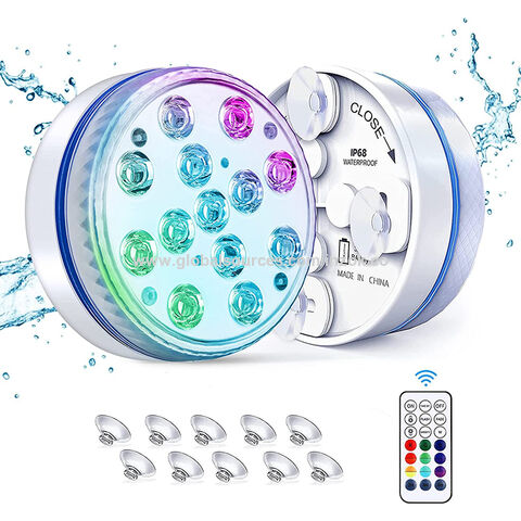 Mini LED Lumières Submersibles Avec Télécommande RGB - Temu