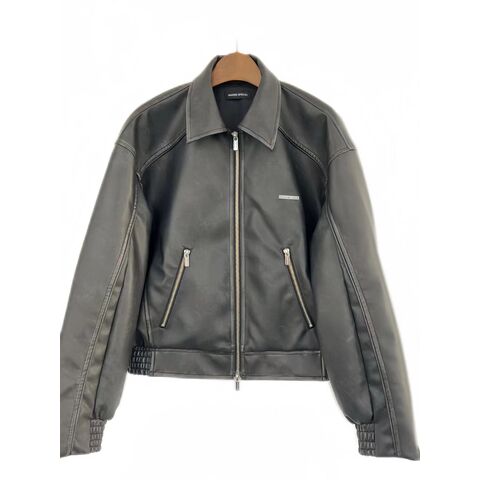 Factory Direct High Quality China Wholesale Fashion Man Short Jacket Slim  Streetwear Casual Oversized Solid Zipper Female Outwear Coat Men Motorcycle  Leather Jacket. $30 from Nantong Yanxin Clothing Co.