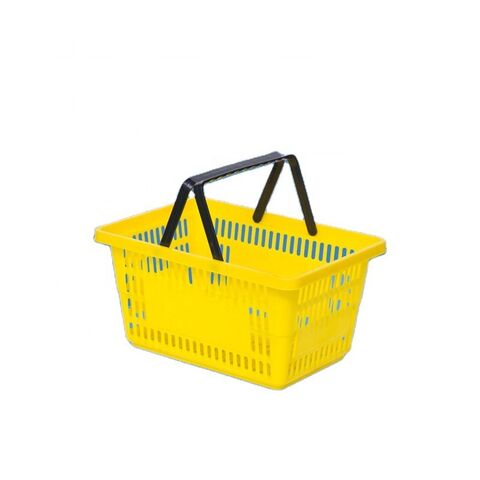 plastic shopping basket Supermarket Plastic Basket Large Round Market Basket