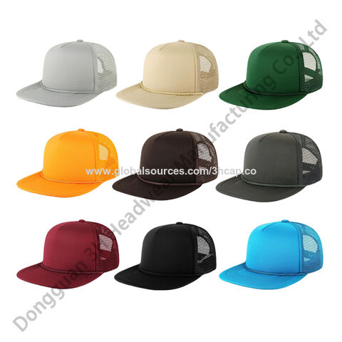 Vintage Blank Trucker Hat // Red Snapback Hat // Red Mesh Foam Snapback Hat  // Blank Plain Patch Hat // Rope Hat // Vintage Adult Size Cap 