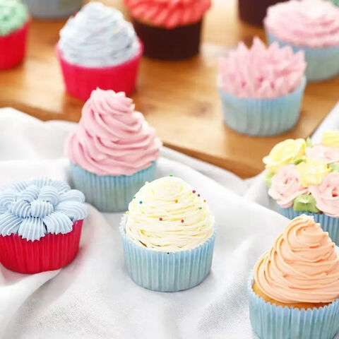24 caissettes pour muffins et cupcakes en forme de tulipe en
