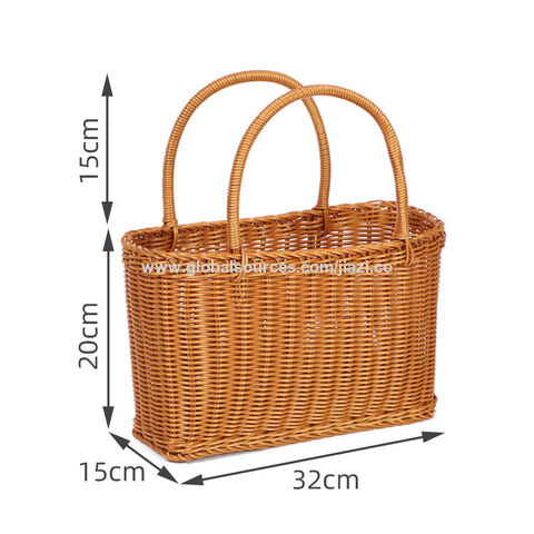 Handmade Woven Wicker Willow Storage Picnic Basket Small Cane Basket -  China Willow Basket and Picnic Basket price