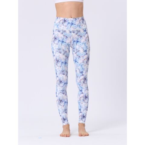 Leggings de ginástica femininas com impressão digital de secagem rápida, calças de ioga push-up, cintura alta, respiráveis e com controle de barriga